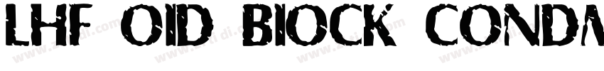 LHF OID BIOCK CONDMA字体转换